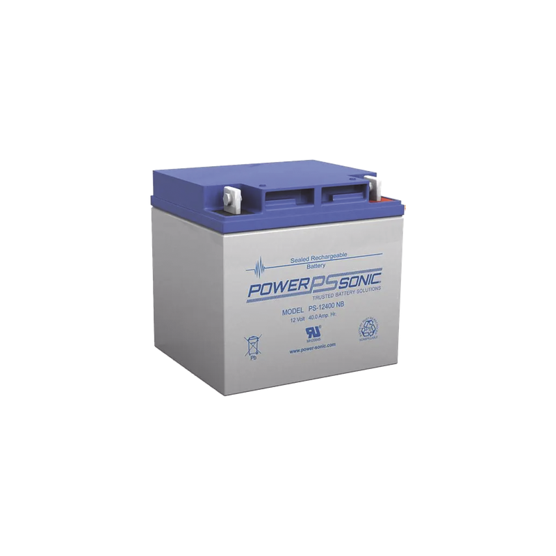Batería de respaldo / 12V / 40Ah / AGM-VRLA / Terminales T6 / 5 años vida útil / Certificación UL