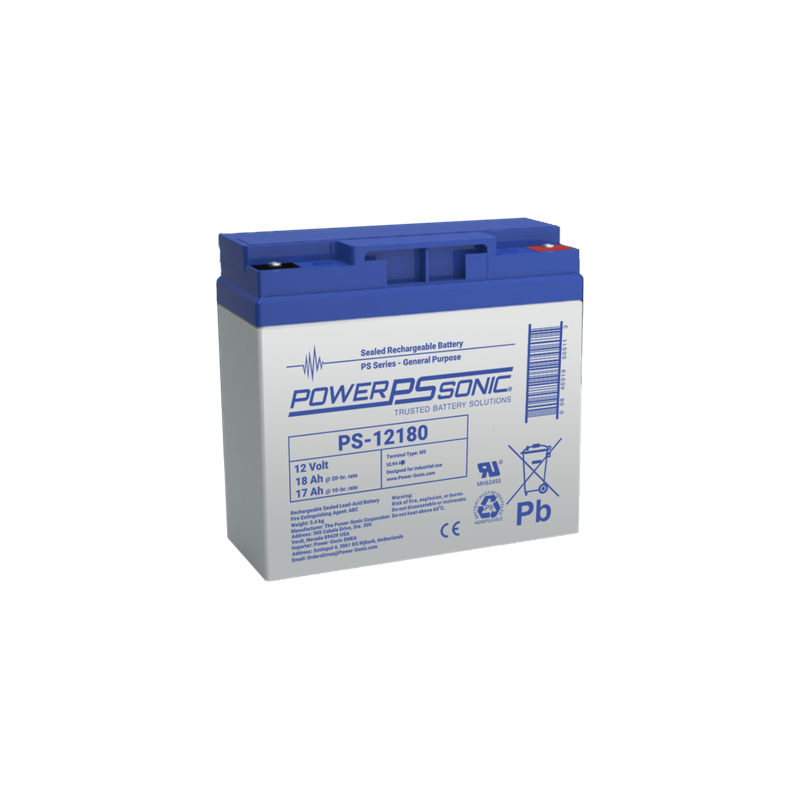 Batería 12V 18AH Power Sonic AGM Respaldo