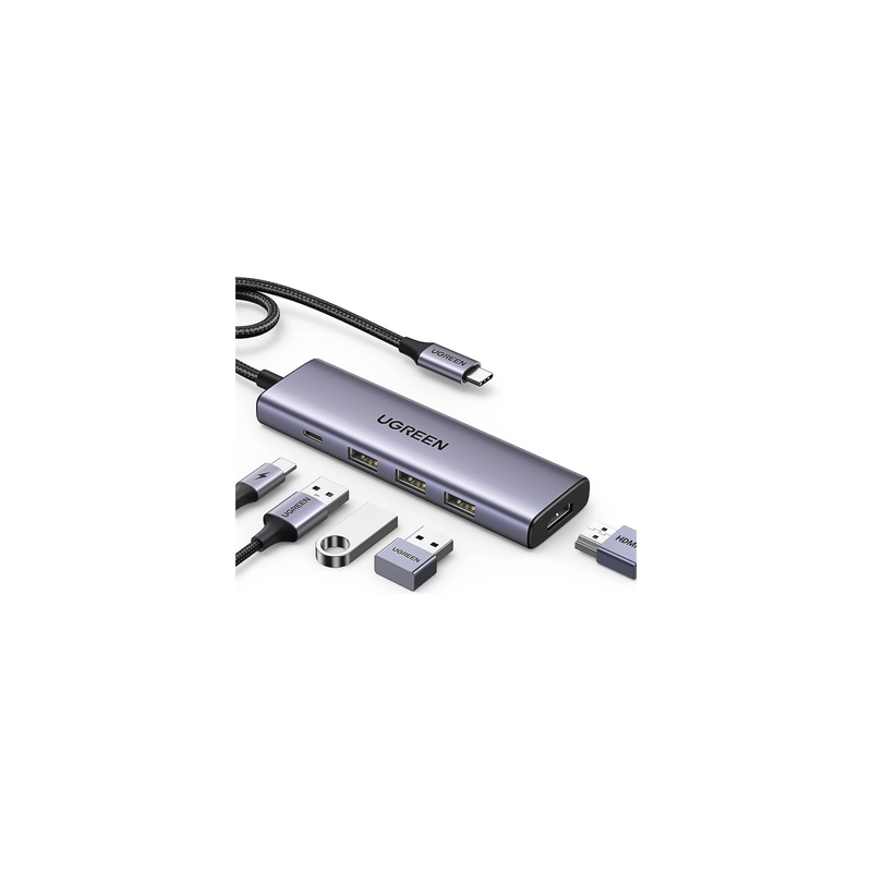 HUB USB-C 5 en 1 UGREEN 4K HDMI PD 100W