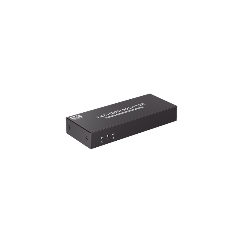 Splitter HDMI / 1x2 / HDMI 2.1 / 8K @ 60 Hz / 4K @ 120 Hz / 48 Gbps / HDR10+ / Dolby Vision / HDCP 2.3
