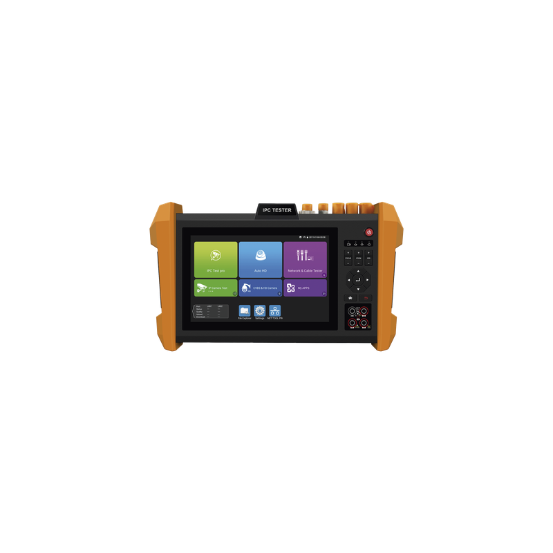 Tester Profesional Multifunción / Pantalla Táctil 7" / Video 4K/8K / IP/Coaxial / Wi-Fi / TDR / Potencia Óptica / PoE