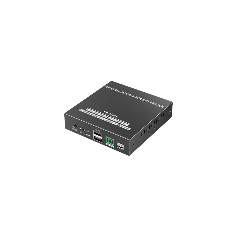 Receptor Extensor HDMI / 4K @ 60 Hz / Alcance 150 m (492.1 ft) / KVM y RS-232 / Cat 6/6a/7 / 18 Gbps