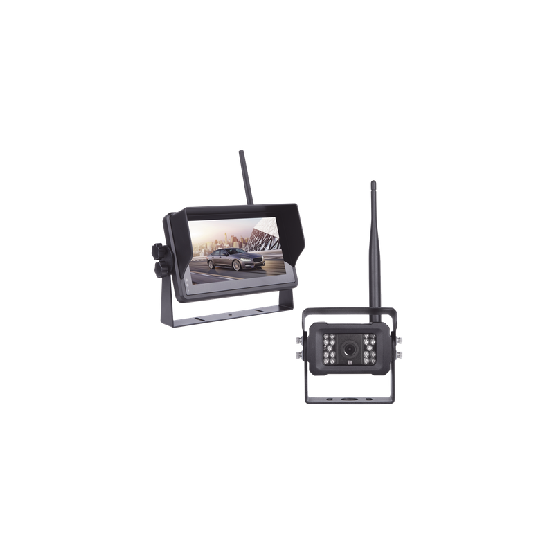 Sistema Inalámbrico Cámara Reversa Infrarroja Monitor Touch