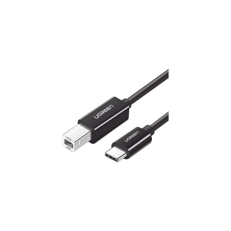 Cable USB-C a USB-B 2.0 / 1 m (3.3 ft) / 480 Mbps / Thunderbolt 3 / Blindaje EMI Triple / Plug and Play