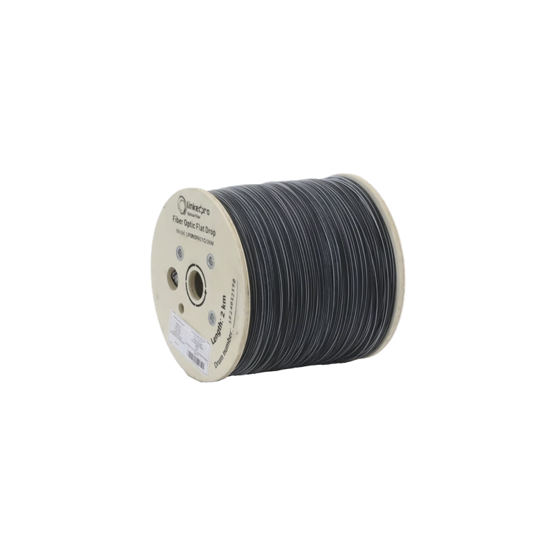 Fibra Óptica Drop Plana 1 Hilo Monomodo 2KM LinkedPro