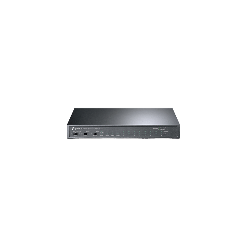 Switch PoE+ No Admin. 11P 8 PoE+ 1Gbps SFP 124W 250m