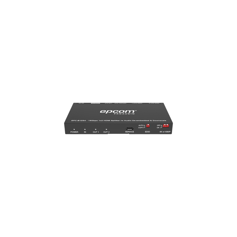 Splitter HDMI 1x2 EPCOM PROAUDIO 4K@60Hz 18Gbps