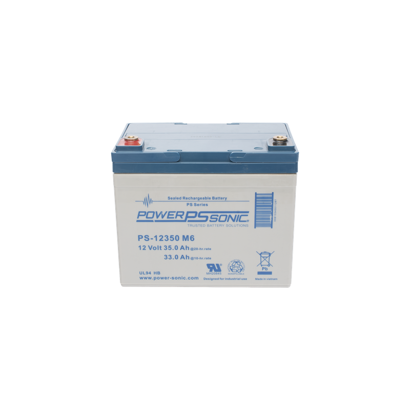 Batería de Respaldo AGM/VRLA / 12V 35Ah / Terminales M6 / Vida Útil 5 Años / Certificación UL