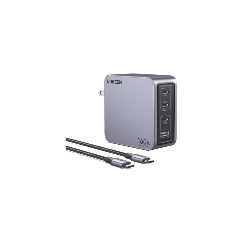 Cargador Rápido GaN 160W UGREEN 3 USB-C + 1 USB-A