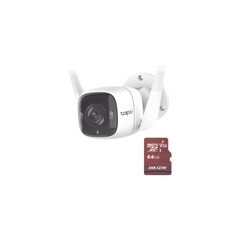 Cámara IP Wi-Fi / 4K 3840x2160 / Wi-Fi 5 Doble Banda / IR 30 m (98.4 ft) / Detección de Movimiento / Compatible con Alexa y Google Home