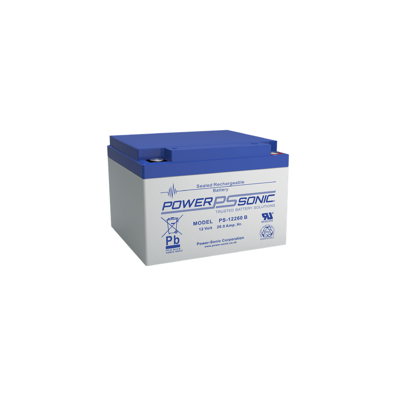 Batería 12V 26AH AGM/VRLA Power Sonic Terminal M5 UL