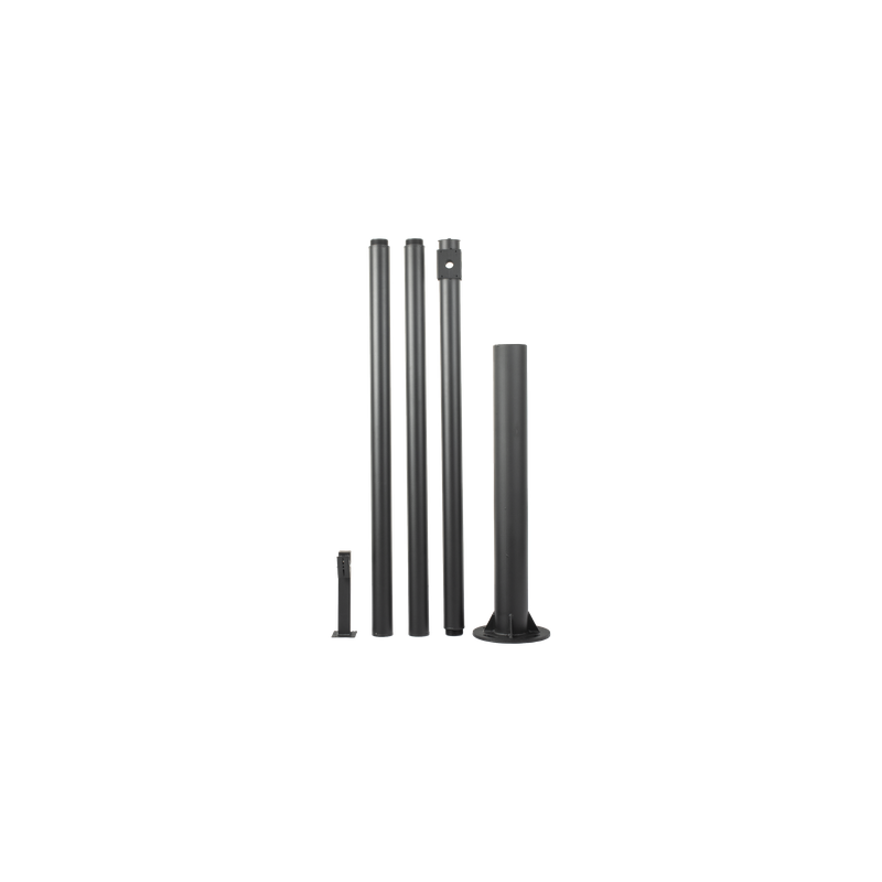 Poste Seccionado para Videovigilancia / 6 m (19.7 ft) / 4 Secciones / Base Ø 140 mm / Soporte PTZ / IP66