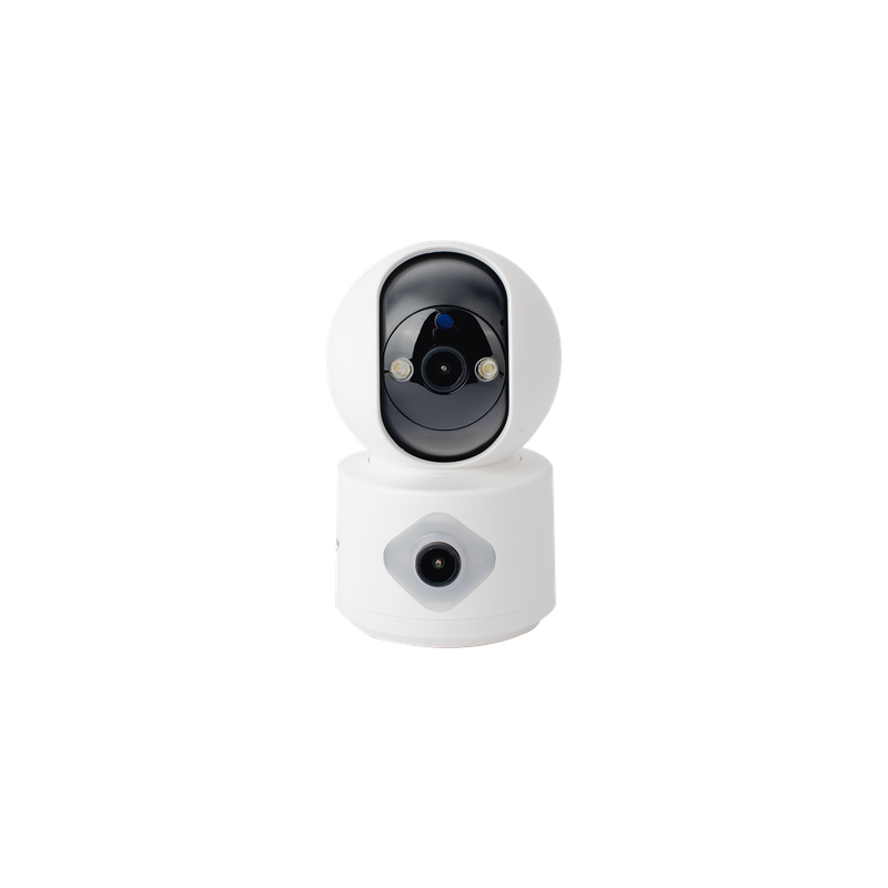 Cámara IP WiFi / Doble Lente 3MP / Pan 320° / Tilt 70° / Autoseguimiento / IR 10 m (32.8 ft) / Audio Bidireccional / microSD 128GB