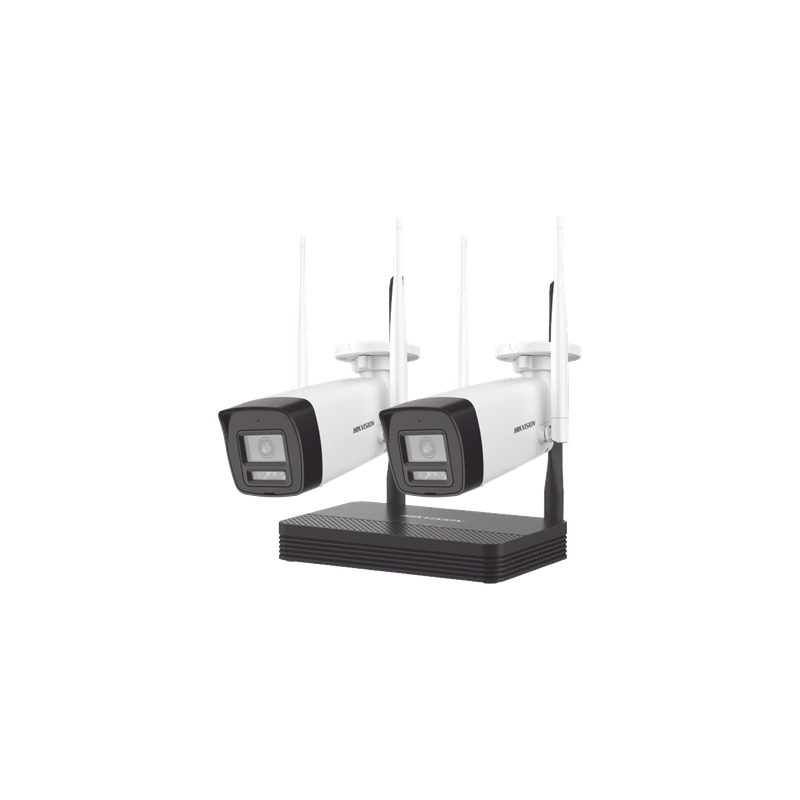 Kit IP Inalámbrico Hikvision 4MP 2 Cámaras Bala NVS 4 Canale