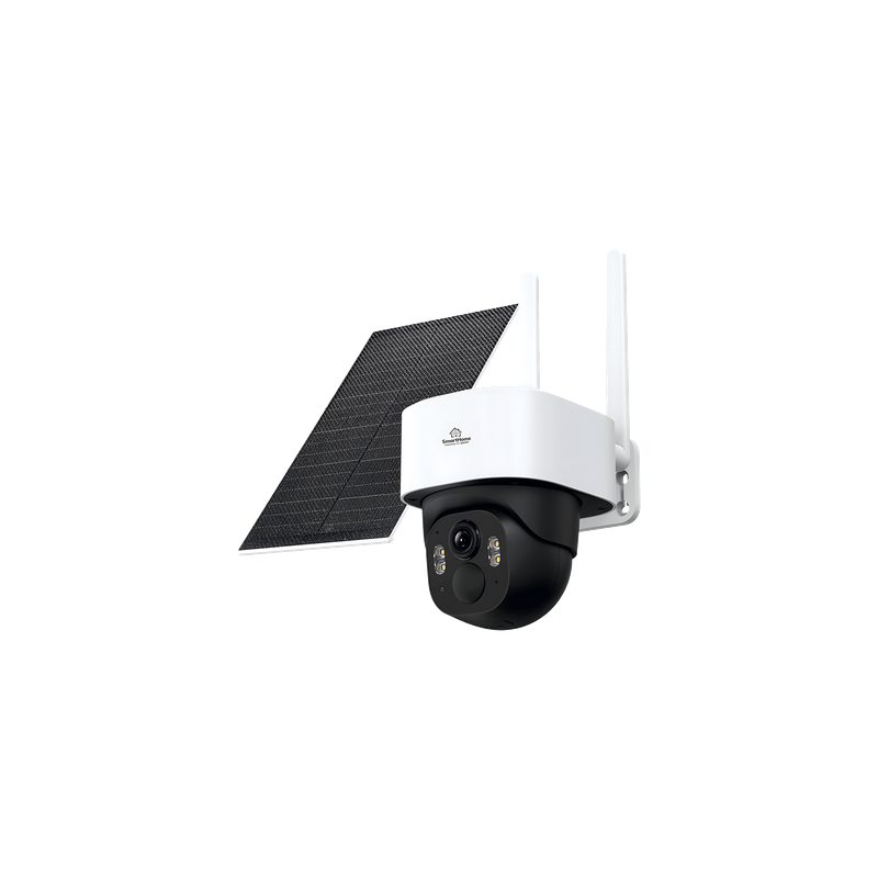 Cámara PT de Batería / 4 MP / 4G LTE-FDD / Solar 5W / Color 10 m (32.8 ft) / Audio Bidireccional / IP65