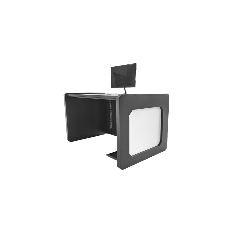 Escritorio de Monitoreo Profesional / 1300 x 750 x 800 mm / Metal de Alta Resistencia / Tapas Retirables / 100 kg / Gris Oxford