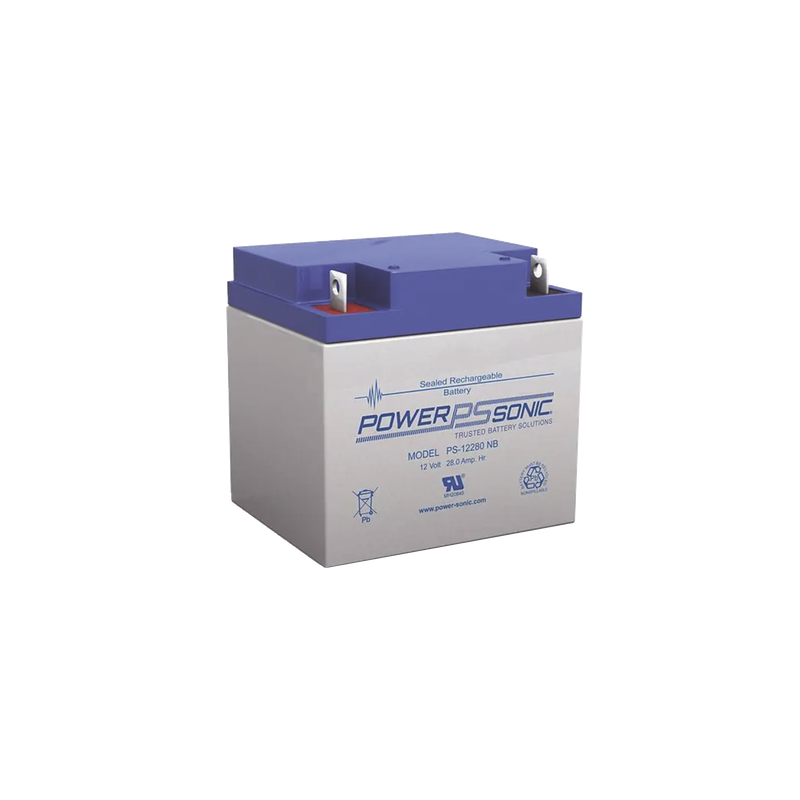 Batería de Respaldo AGM/VRLA / 12V / 28Ah / Terminales NB / 5 Años Vida Útil / UL Reconocida