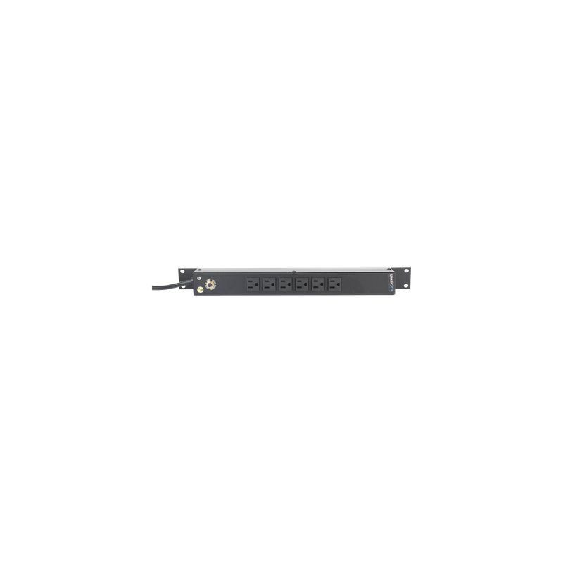 PDU Horizontal / 6 Contactos NEMA 5-15R / 15A / 120Vca / Rack 19" / 1U / Cable 2.5 m (8.2 ft)