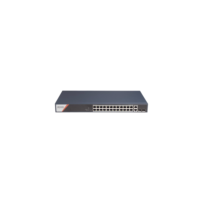 Switch PoE+ Industrial Administrable / 24 Puertos Gigabit PoE+ (4 Puertos PoE++ 90 W) / 2 Puertos Uplink Gigabit / 2 Puertos SFP / Alcance Extendido 300 m (984.3 ft) / 370 W