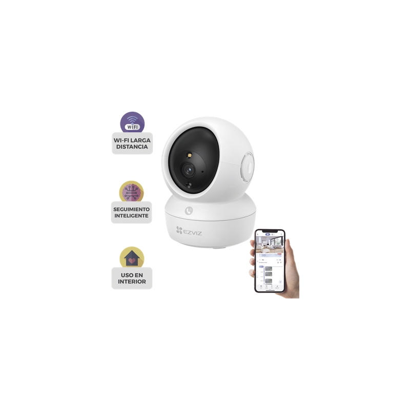 Cámara PT IP / 3K 5 Megapixel / Visión Nocturna Color 10 m (32.8 ft) / Wi-Fi Dual-Band / Audio Bidireccional / Rotación 340°