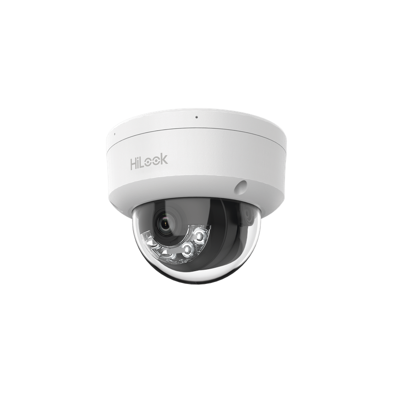 Cámara Domo IP / 4 Megapixel / Dual Light 20 m (65.6 ft) / AcuSense Lite / PoE / Lente 2.8 mm / 104° / Interior