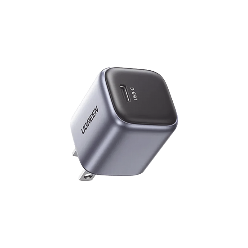 Cargador Mini UGREEN 20W GaN II USB-C Carga Inteligente