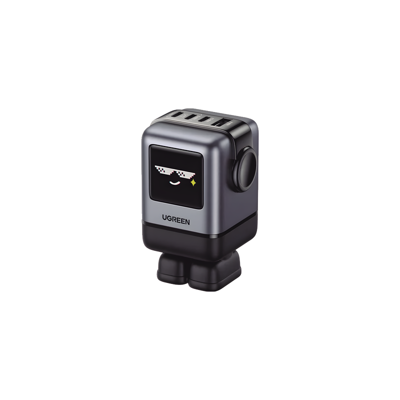 Cargador de Escritorio / 100W / 4 Puertos / PD 3.0 / QC 4.0 / GaN II / Pantalla LED
