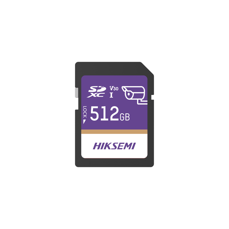 Memoria SD 512GB Hiksemi para Videovigilancia Clase 10