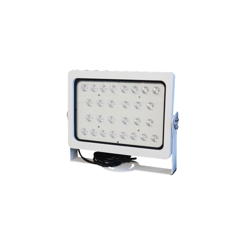Lámpara LED Estroboscópica / 28 LEDs Alta Eficiencia / 250 lx / Alcance 16 a 25 m (52.5 a 82 ft) / Ángulo 10° / 1 Carril / IP66
