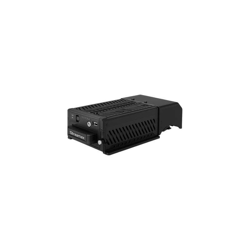 DVR Móvil / 8 Canales / 4 AHD 2 Megapixel + 4 IP / H.265 / HDD y SSD M.2 / 4G / WiFi / GPS / -40 a 70°C (-40 a 158°F)