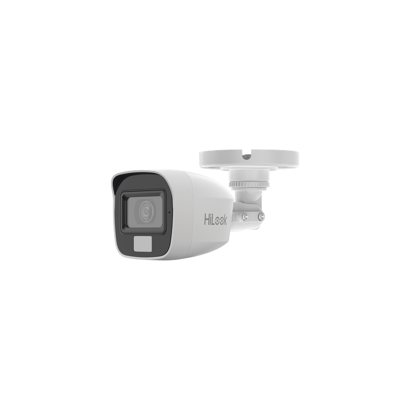 Cámara Bala TURBOHD / 3K Megapixel / Dual Light 20 m (65.6 ft) / Lente 2.8 mm / 105° de Visión / IP66 / Audio por Coaxitron / Multitecnología