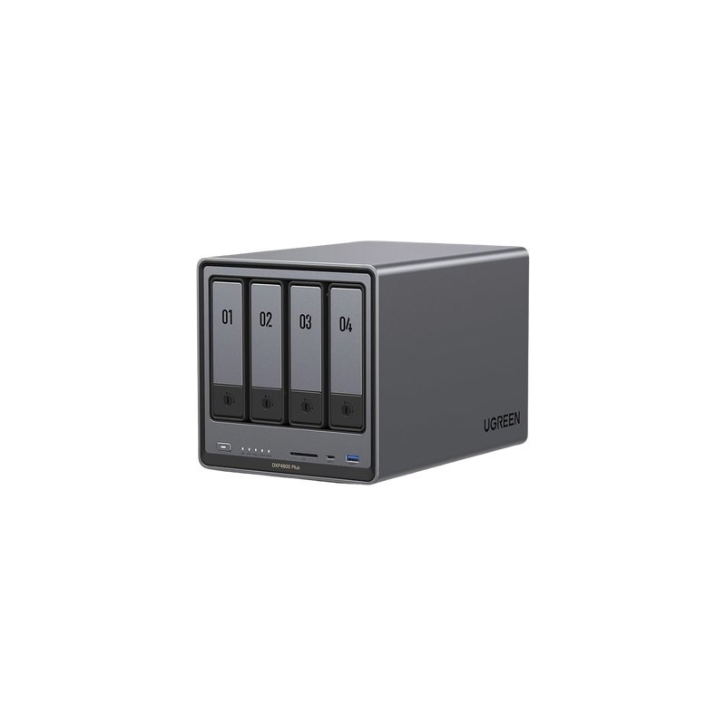 NAS 4 Bahías / Intel Pentium Gold 8505 5 Núcleos / 10GbE + 2.5GbE / DDR5 8GB Expandible a 64GB / PCIe 4.0 M.2 NVMe / USB 3.2 Gen 2 / HDMI 4K