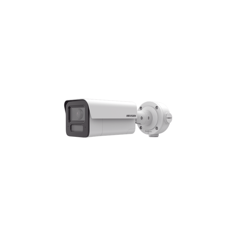 Cámara Bala IP / 4 Megapixel / Lente 2.8 mm / IR EXIR 80 m (262.5 ft) / Analíticos IA 70 m (229.7 ft) / WDR 120 dB / IP67 / IK10 / Audio Bidireccional