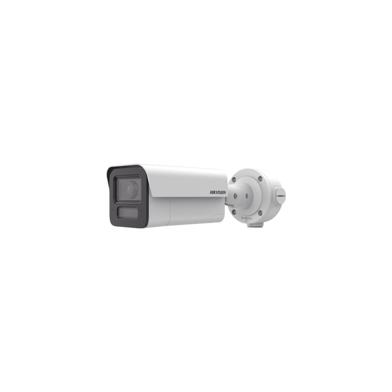Cámara Bala IP / 4 Megapixel / Lente 4 mm / IR EXIR 80 m (262.5 ft) / Analíticos IA 80 m (262.5 ft) / Audio Bidireccional / IP67 / IK10 / WDR 120 dB