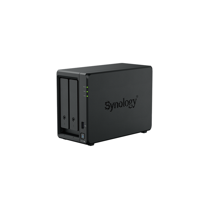 NAS de 2 Bahías / Expansible a 7 Unidades / Puerto 2.5GbE / 2 Ranuras M.2 NVMe / 276 MB/s Lectura / 224 MB/s Escritura / Procesador AMD Ryzen R1600 / 4 GB DDR4 ECC