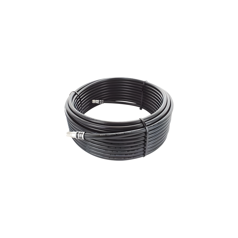 Jumper Coaxial / Tipo RG58 / 29 m (95.14 ft) / Conectores BNC Macho / 75 Ω / Color Negro