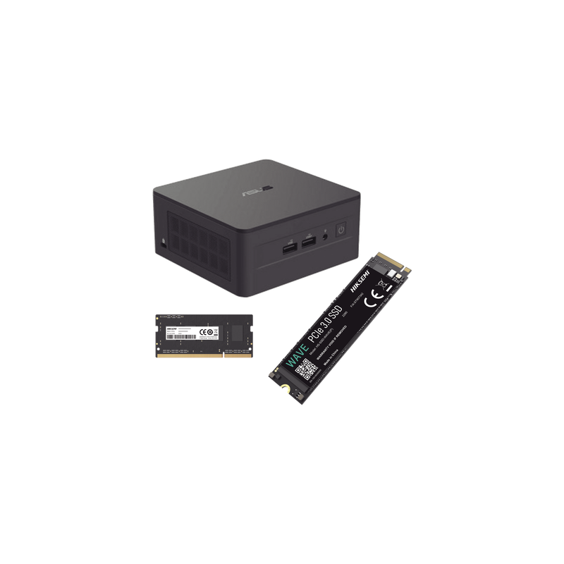 Kit Mini PC Barebone / Core i5-1340P 13 Gen / 16 GB DDR4 / 512 GB NVMe SSD / WiFi 6 / 2.5 GbE / 4 Monitores