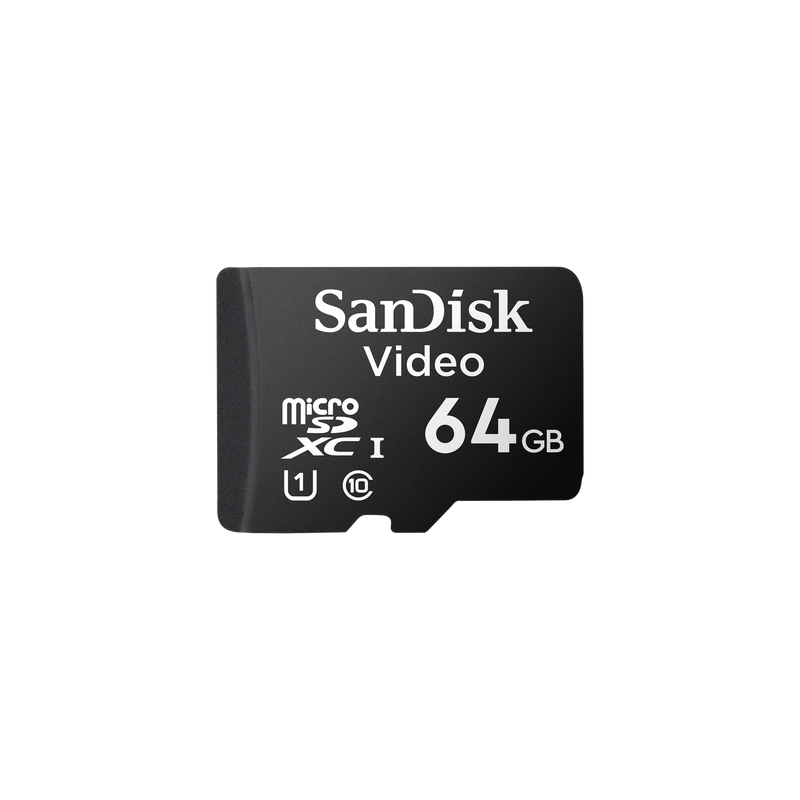 Memoria microSD / 64GB / Alta Resistencia / Videovigilancia / Clase 10 / -25°C a 85°C / 32 TBW