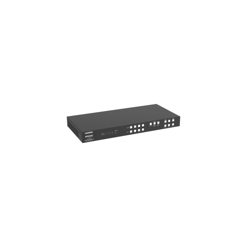 Switch Matrix HDMI / 4x4 / 18 Gbps / 4K@60Hz / HDCP 2.2 / TCP-IP y RS-232 / Audio LPCM y Dolby True HD / Conectores Phoenix