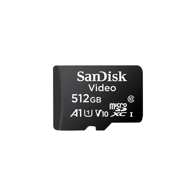 Memoria microSD / 512GB / Alta Resistencia / Clase 10 / -25°C a 85°C / 50MB/s escritura / 256 TBW