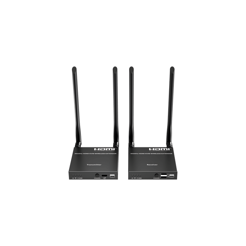 Extensor HDMI Inalámbrico / 4K@60Hz 4096x2160 / KVM Integrado / Banda 5G / Alcance 50 m (164 ft) / 1 a 4 Pantallas