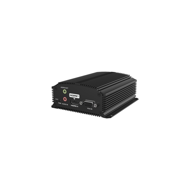 Codificador de Vídeo IP / 4K / H.265 / Entrada HDMI y VGA / Audio / RS-485 / Micro SD 128 GB