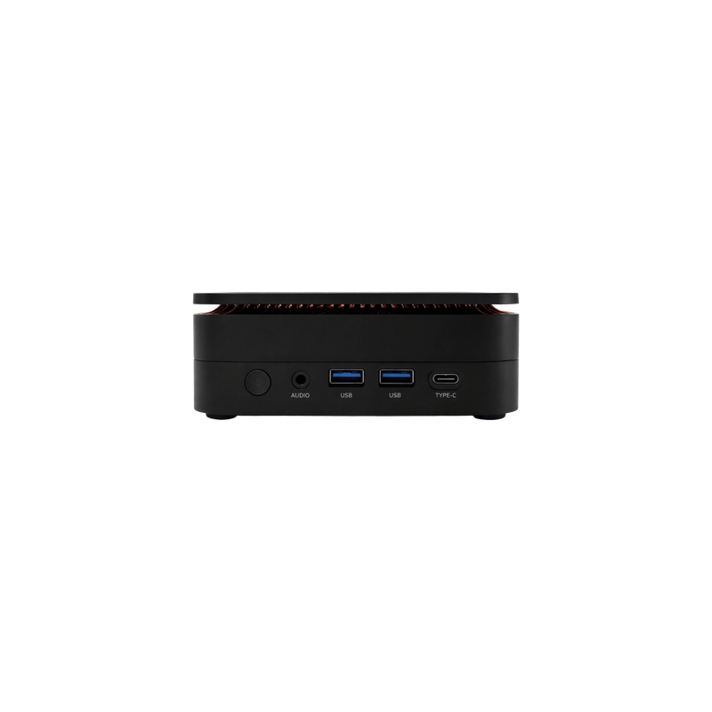 Mini PC / AMD Ryzen 7 7735HS 8 Núcleos / 16 GB DDR5 / 512 GB SSD NVMe / Wi-Fi 6 / Ethernet 2.5G / HDMI 2.0 + DisplayPort / 128 mm × 128 mm × 42 mm (5.0 in × 5.0 in × 1.7 in)