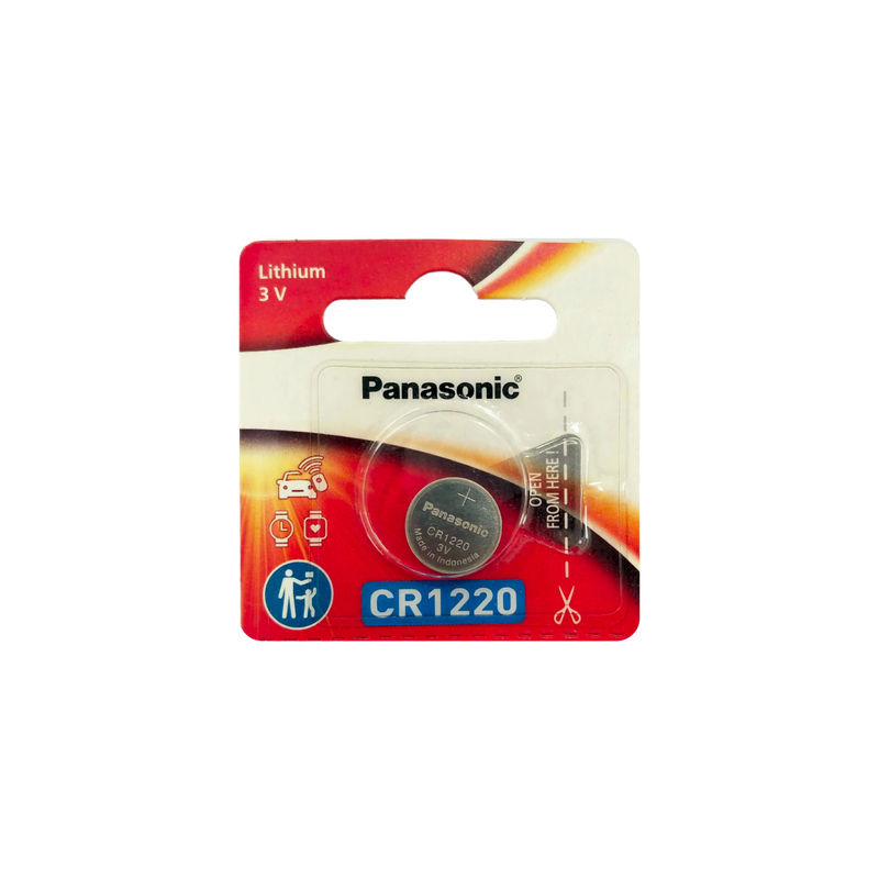 Batería de Litio tipo Moneda / 3V / 35mAh / CR1220 / No Recargable / -30°C a +60°C
