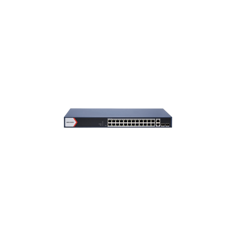 Switch PoE+ HIKVISION 24 Puertos Gigabit 370W Largo Alcance