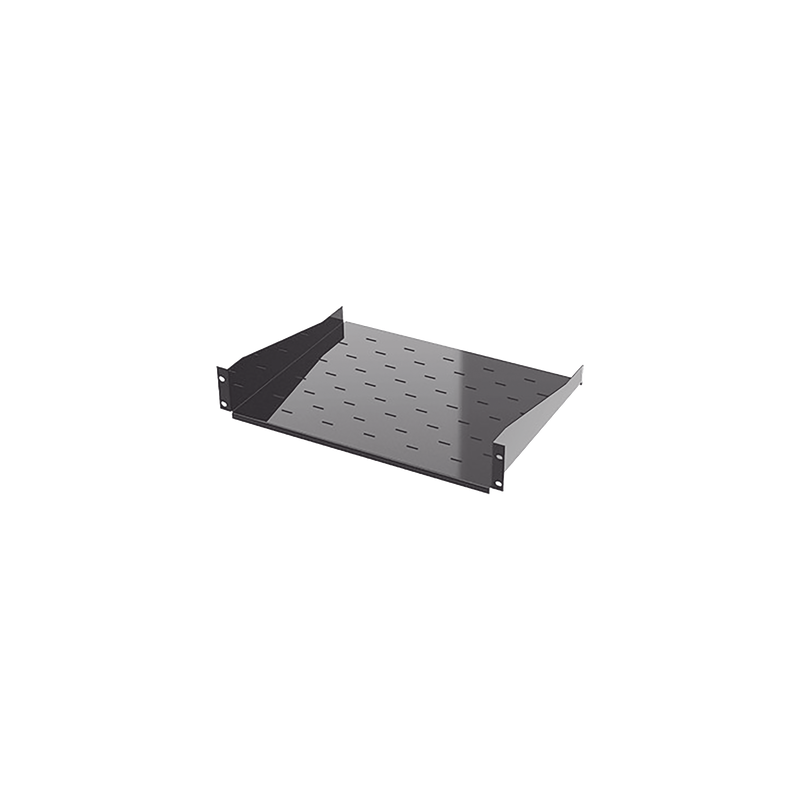 Charola para Rack / 19" / 2UR / Profundidad 34.2 cm (13.5 in) / Carga 20 kg / Lámina Calibre 16
