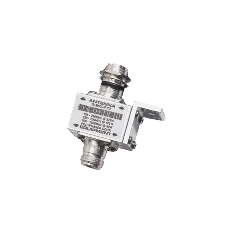 Protector Coaxial RF / 10 MHz a 1 GHz / 50 Ω / Conectores N Hembra / Bloqueo DC / 20 kA / 1,500 W
