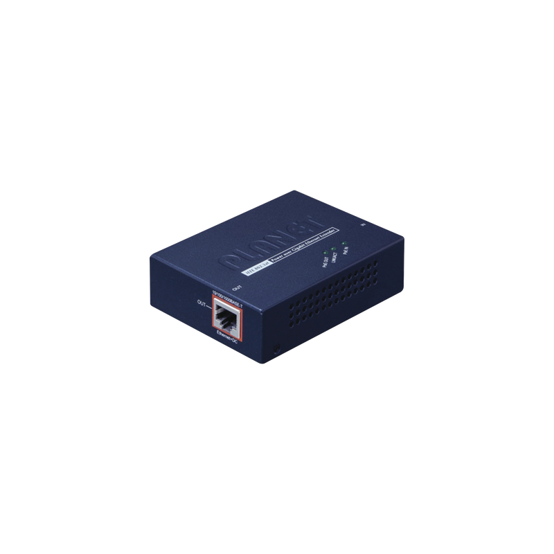 Extensor PoE+ / Hasta 500 m (1640 pies) / Entrada PoE+ Gigabit 802.3at / Salida PoE+ Gigabit 802.3af/at / Cadena de 4 unidades / Interior