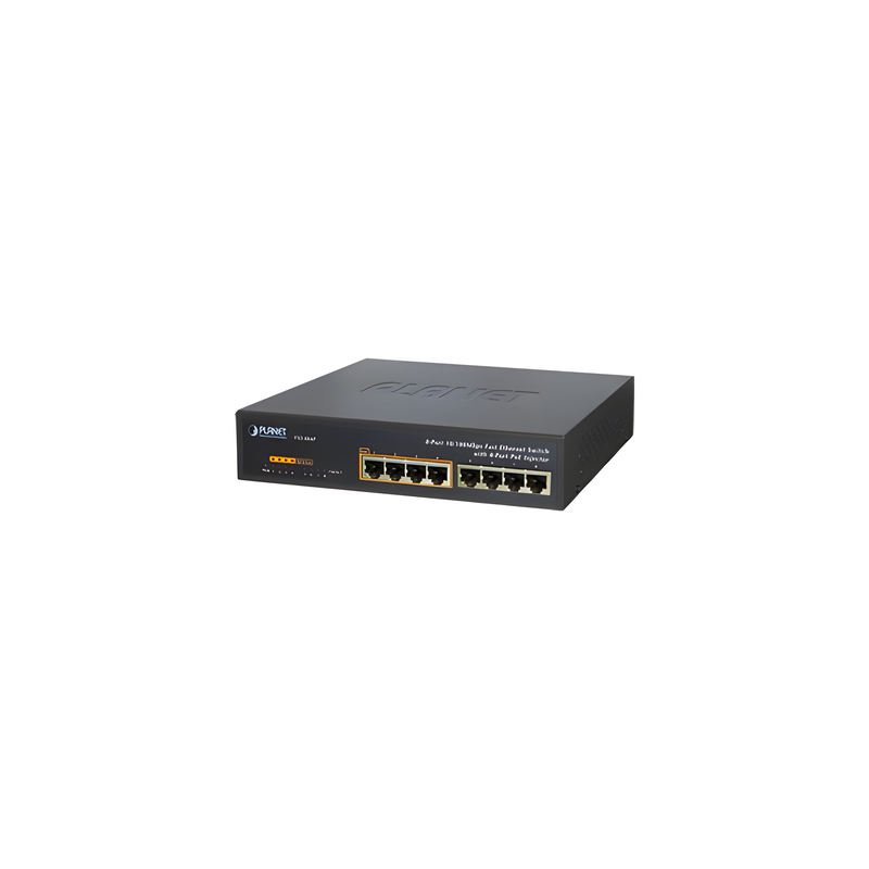 Switch PoE 8 Puertos 10/100 Mbps PLANET
