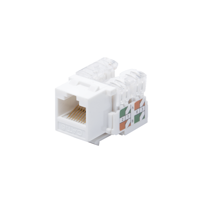 Jack Keystone Cat6 LinkedPro Blanco 110